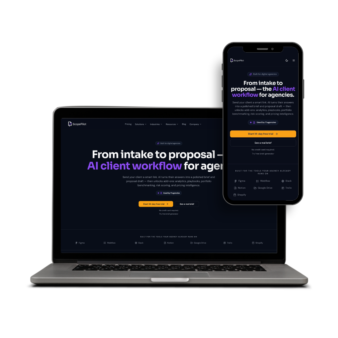 ScopePilot B2B SaaS website case study